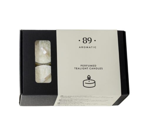 AROMATIC • 89 • DORE PERFUMED TEALIGHT CANDLES NUDE Aromātiskās tējas sveces 12gab.