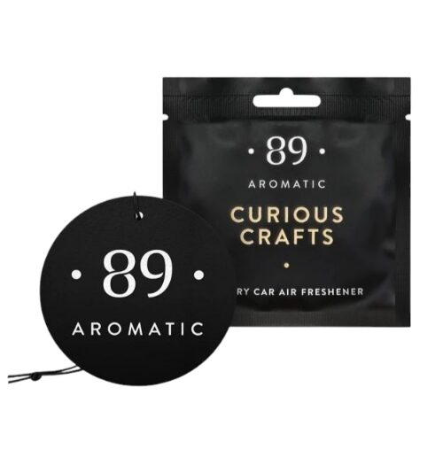 CURIOUS CRAFTS AROMATIC 89 • PERFUMED HANGING PAPER CAR AIR FRESHENER Piekaramais papīra gaisa atsvaidzinātājs 