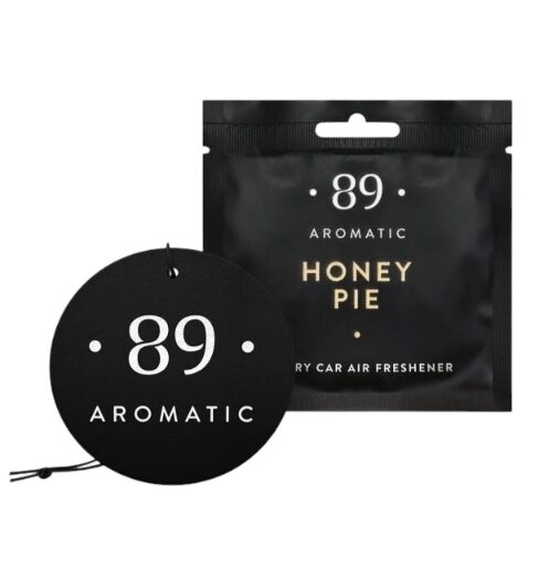 HONEY PIE AROMATIC 89 • PERFUMED HANGING PAPER CAR AIR FRESHENER Piekaramais papīra gaisa atsvaidzinātājs 