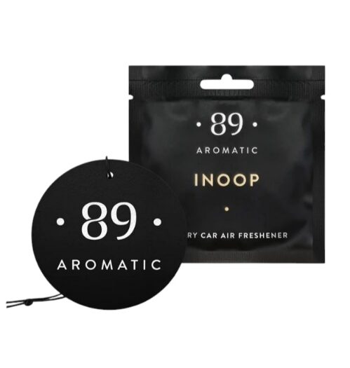 INOOP AROMATIC 89 • PERFUMED HANGING PAPER CAR AIR FRESHENER Piekaramais papīra gaisa atsvaidzinātājs 