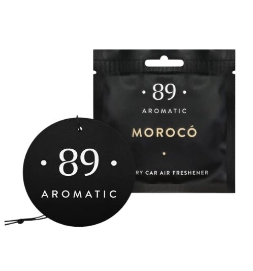 MOROCO AROMATIC 89 • PERFUMED HANGING PAPER CAR AIR FRESHENER Piekaramais papīra gaisa atsvaidzinātājs 