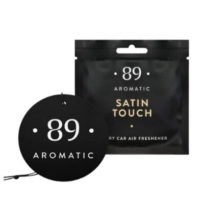 SATIN TOUCH AROMATIC 89 • PERFUMED HANGING PAPER CAR AIR FRESHENER Piekaramais papīra gaisa atsvaidzinātājs 