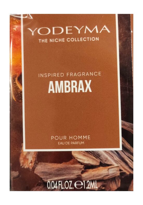 JAUNUMS! AMBRAX YODEYMA THE NICHE COLLECTION SAMPLE HOMME EDP Smaržu paraugs 1.2ml 