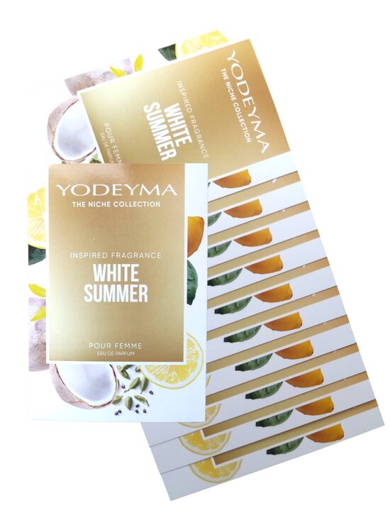 AKCIJA! WHITE SUMMER YODEYMA THE NICHE COLLECTION SAMPLE FEMME EDP Smaržu paraugs 1.2ml *10gab.