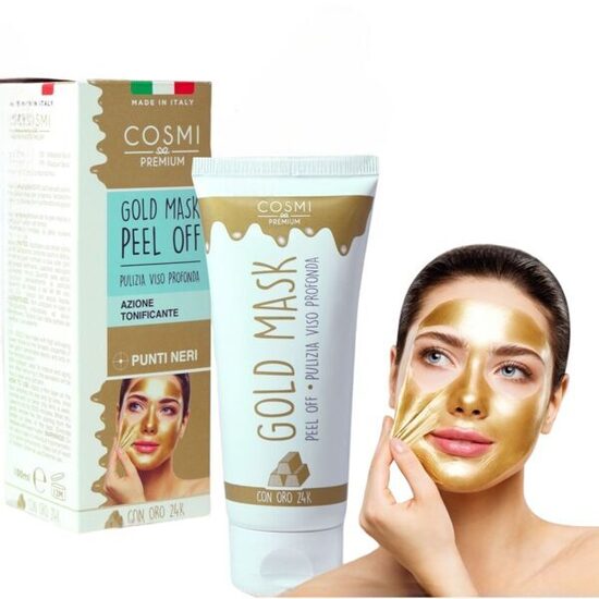 NOCENOTS! COSMI PREMUIM GOLD MASK PEEL OFF Nolobāma sejas maska ​​ar 24 karātu zeltu, 50ml