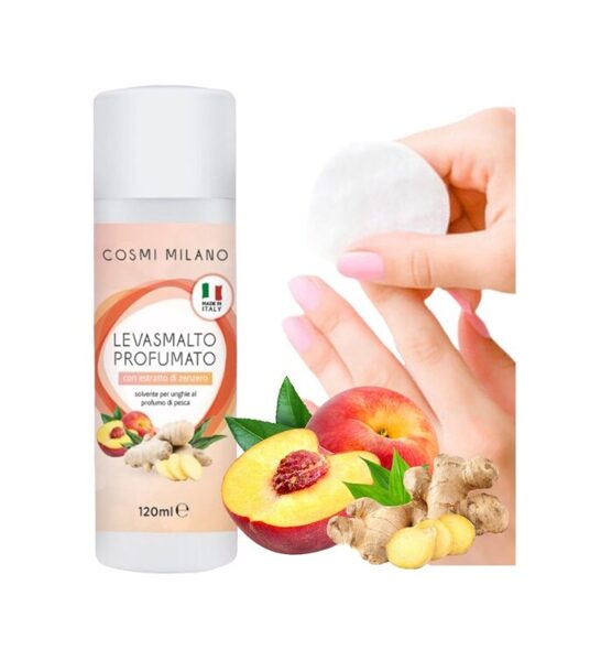 COSMI MILANO GINGER NAIL POLISH REMOVER Nagu lakas noņēmējs ar ingvera saknes ekstraktu , 120ml