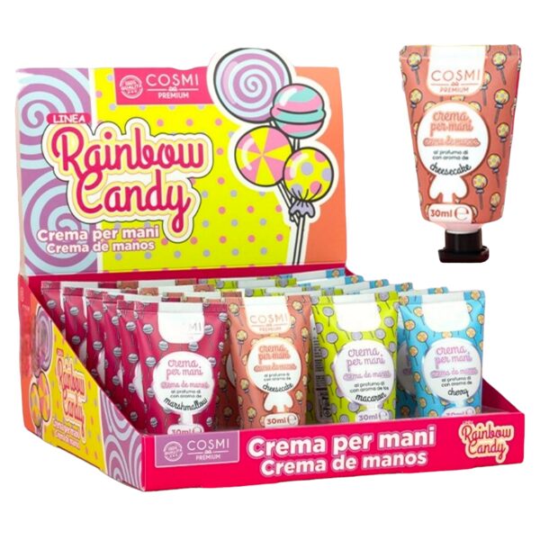 COSMI PREMIUM CHEESECAKE HAND CREAM RAINBOW CANDY Roku krēms 30ml - Siera kūka