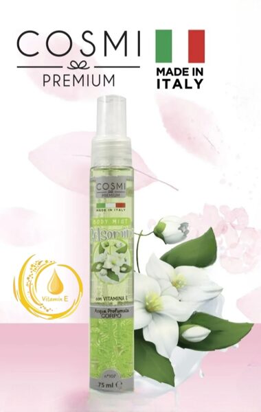 -50% AKCIJA! COSMI PREMUIM 107 JASMINE BODY MIST Parfimēts sprejs ķermenim Jasmīns, 75ml