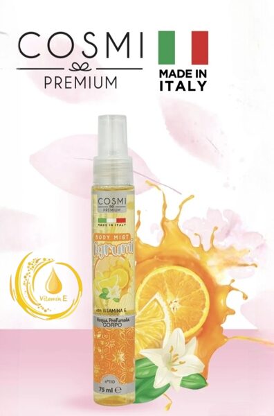 -50% AKCIJA! COSMI PREMUIM 110 ORANGE BODY MIST Parfimēts sprejs ķermenim Apelsīns, 75ml