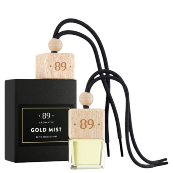 AROMATIC • 89 • GOLD MIST HANGING AIR FRESHENER Automašīnas gaisa atsvaidzinātājs 8ml
