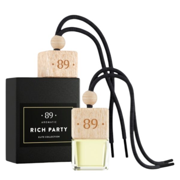 AROMATIC • 89 • RICH PARTY HANGING AIR FRESHENER Automašīnas gaisa atsvaidzinātājs 8ml