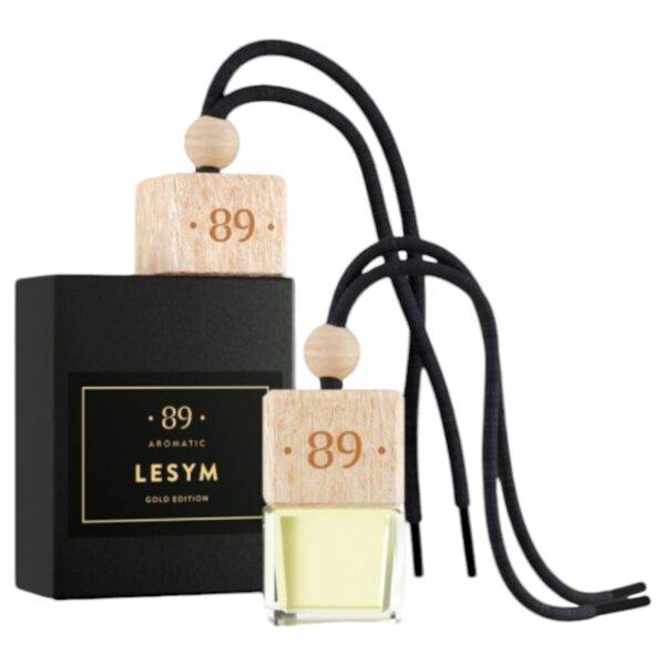 AROMATIC • 89 • LESYM HANGING AIR FRESHENER GOLD Automašīnas gaisa atsvaidzinātājs 8ml