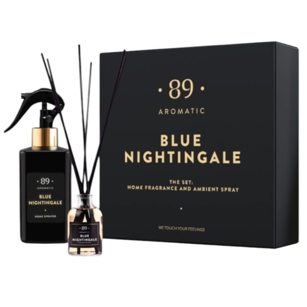 AROMATIC • 89 • BLUE NIGHTINGALE SET HOME FRAGRANCE AMBIENT SPRAY Mājas smaržu komplekts