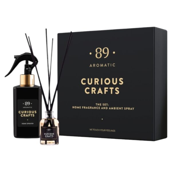 AROMATIC • 89 • CURIOUS CRAFTS SET HOME FRAGRANCE AMBIENT SPRAY Mājas smaržu komplekts