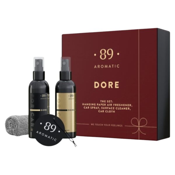 AROMATIC • 89 • DORE CAR CARE SET CHRISTMAS EDITION Automobiļu kopšanas komplekts