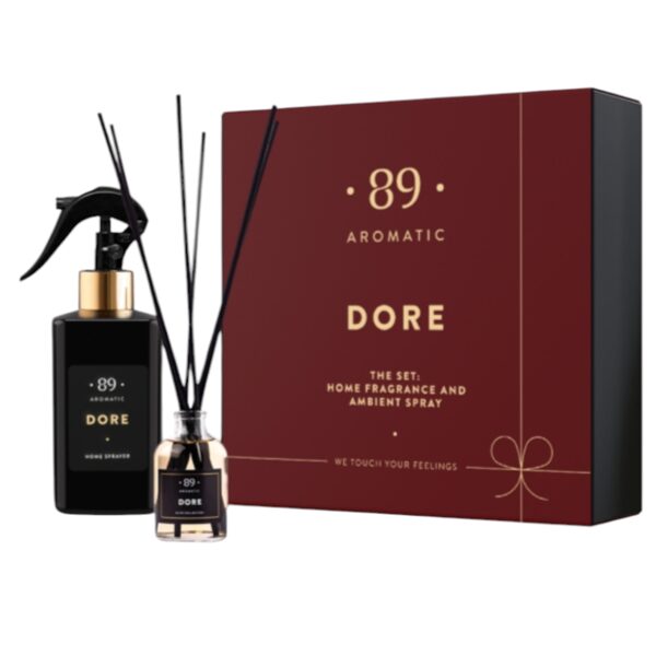 AROMATIC • 89 • DORE SET HOME FRAGRANCE AMBIENT SPRAY CHRISTMAS EDITION Mājas smaržu komplekts