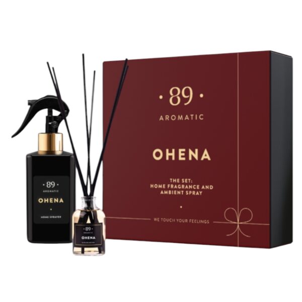 AROMATIC • 89 • OHENA SET HOME FRAGRANCE AMBIENT SPRAY CHRISTMAS EDITION Mājas smaržu komplekts