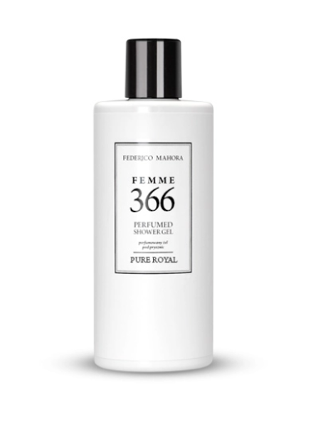 366 FM PURE PERFUMED SHOWER GEL FEMME Parfimēta dušas želeja sievietēm 300ml BLACK OPIUM YSL Yves Saint Laurent