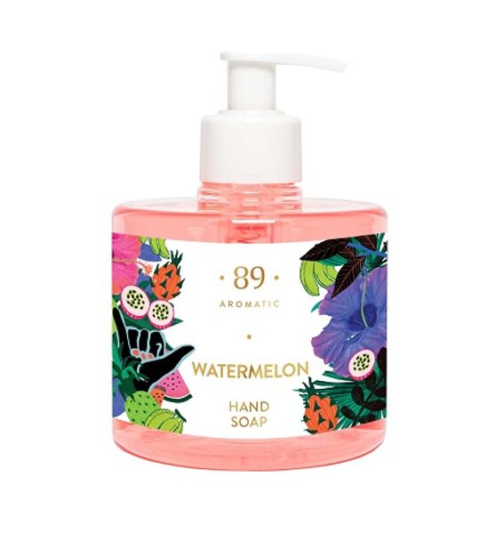 AROMATIC • 89 • WATERMELON HAND SOAP COLORFUL LINE Šķidrās ziepes rokam 300ml