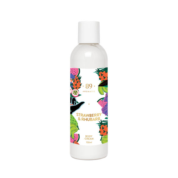 AROMATIC • 89 • STRAWBERRY & RHUBARB BODY CREAM COLORFUL LINE Ķermeņa krēms 150ml