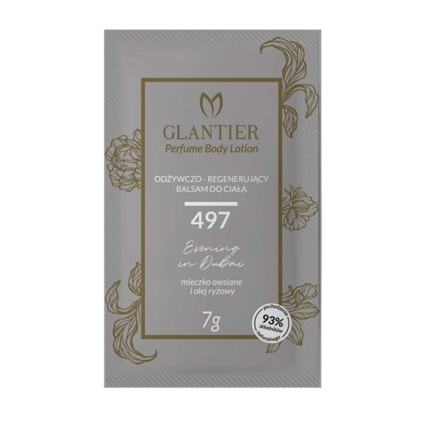 497 GLANTIER PERFUME BODY LOTION SAMPLE 7g Sieviešu ķermeņa balzama paraugs 