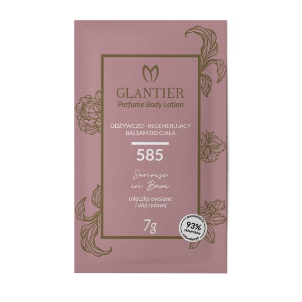 585 GLANTIER PERFUME BODY LOTION SAMPLE 7g Sieviešu ķermeņa balzama paraugs 